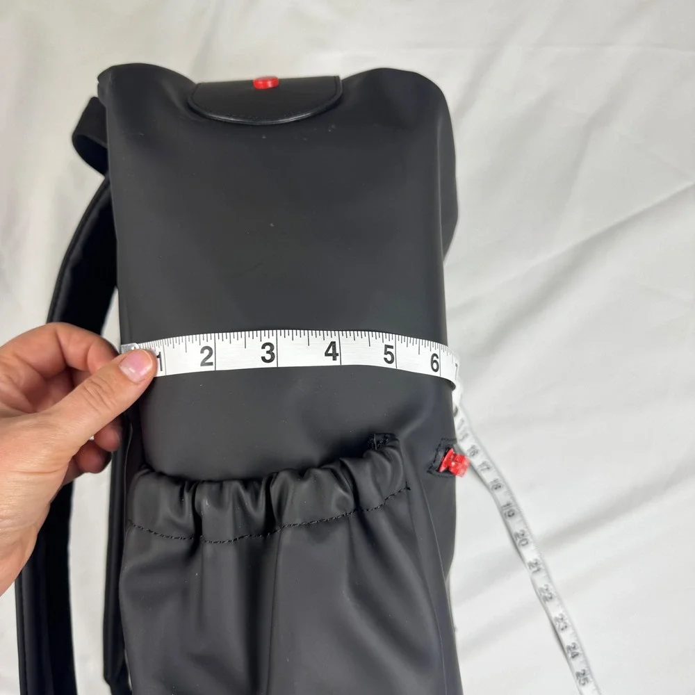 Hunter‎ Original Top Clip Backpack Black Rubberized Water Resistant Bag NEW